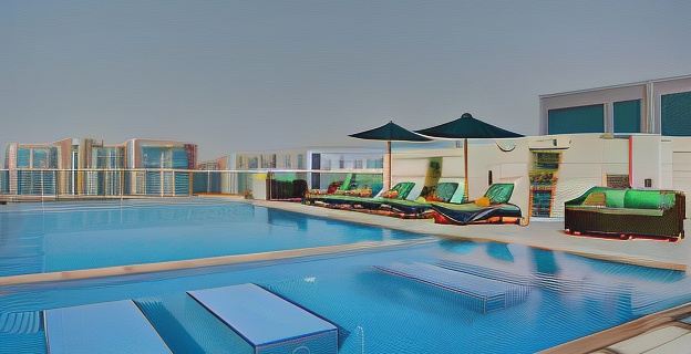 Al Khoory Atrium Hotele w: Dubaj