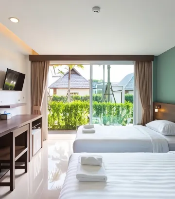 ห้องดีลักซ์ เตียงใหญ่ 1 เตียงหรือเตียงเดี่ยว 2 เตียง