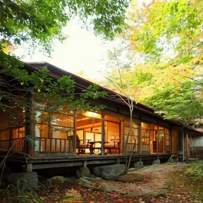 คารุยซาวะ ซึรุยะ เรียวกัง โรงแรมใกล้สวนฮานาเระยามะ