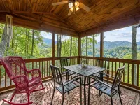 Cozy Mountain Cabin - Amazing View! Central heat/AC, fireplace, firepit