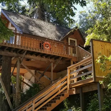 Amazing views of Lake Chelan! Unique "Treehouse" cabin with 2 bedrooms & 1 bath