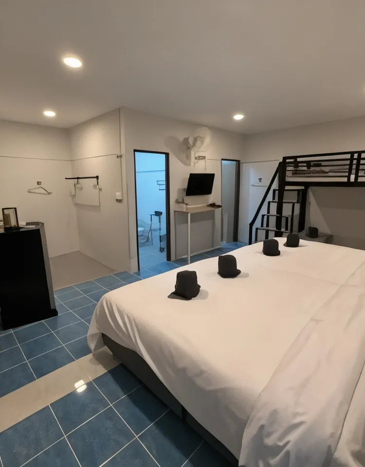 ห้องแฟมิลี่ดีลักซ์ 6 เตียงพร้อมเครื่องปรับอากาศ