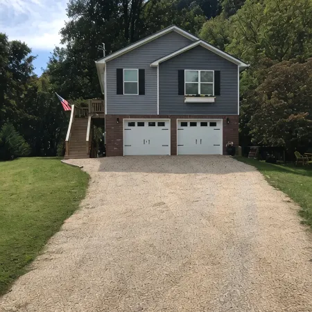 Private Waterfront property with Mountains surrounding the Loft on the Doe River
