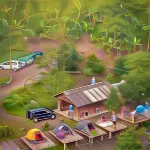 Lembah Nusa Bening76 Riverside Camp Hôtels à : Sukamakmur