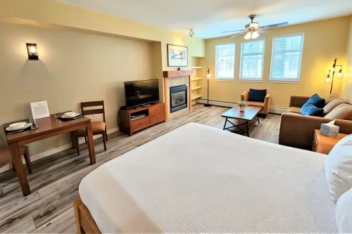Cozy Fireplace and Resort Amenities - Charming Ski Retreat Hotels in Saint Mary's