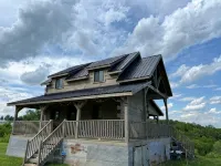 Driftless Log Cabin w/ Kickapoo Valley View