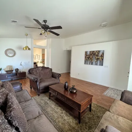Cozy 4 bedroom family getaway home. Pet friendly home.