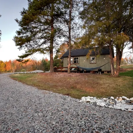 The 'Happy Go Fishing Cabin' at the Park Place (on Parks Rd)