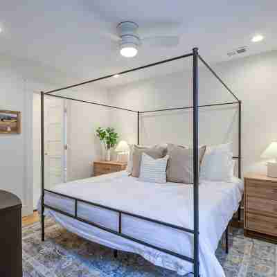 Lux Waterside Retreat with GEO Dome + Outdoor Fire Table, Historic Property Rooms