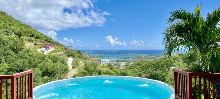 Breathtaking Panoramic Views Of The Caribbean Sea From This Luxury Villa Hotels in Southside