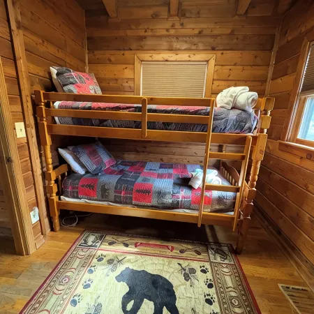 Log Cabin with Mountain Views: Hot Tub, Game Room, Fenced Yard