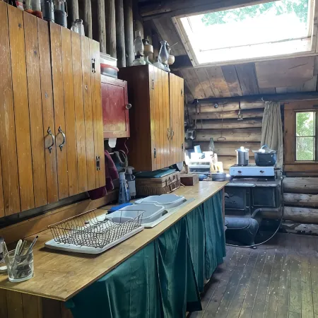 Walk to this secluded lakeside cabin in downeast Maine
