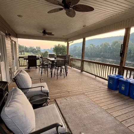 Private Riverfront Getaway with Direct Steps to Fishing Paradise.