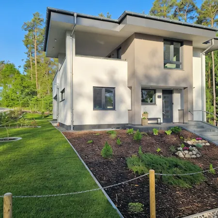 Lychensee villa with lake view, conservatory, fireplace and sauna