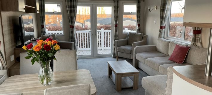 Arum dog friendly caravan on Rockley Park, Poole Hotels in Poole