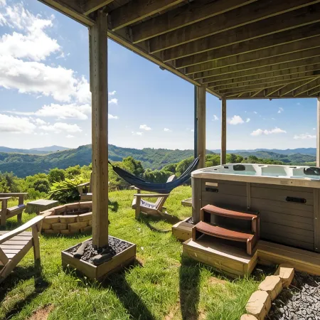 Mountaintop Cabin with Majestic Views - Hot Tub + Game Room + Pet Friendly
