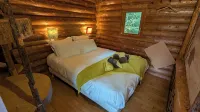 Unusual, secluded log cabin in the Vosges with luxury spa