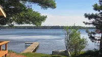 Family and pet friendly, waterfront cabin on Lost Lake, with private dock