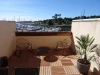 Studio with terrace facing the port of Capbreton - 2-Star