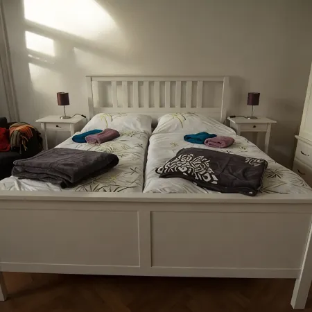 In the Center of Quedlinburg, Quiet and with a View of the Garden and Parking Space
