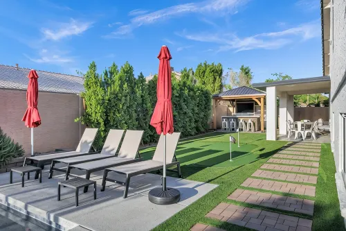 NEW! Luxe Vacation Getaway - heated pool and putting green - 4-Star