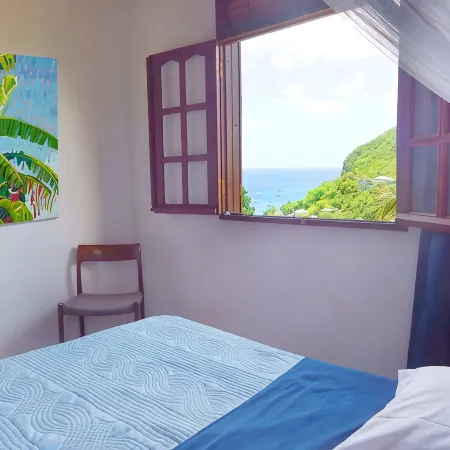 Up there in the garden - Villa with sea and mountain views - Deshaies