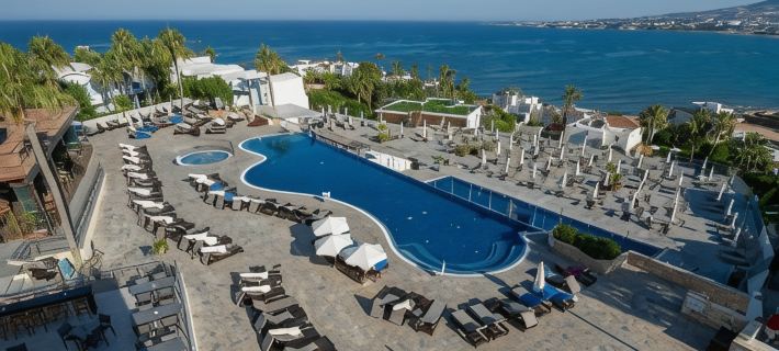 Theo Sunset Bay Hotel Hotéis em Pafos