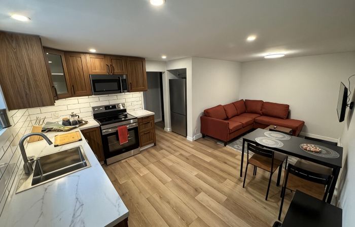 Come On Inn-recently renovated basement suite.