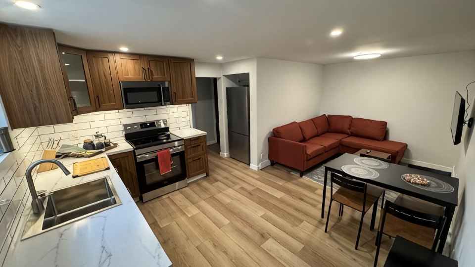 Come On Inn-recently renovated basement suite.
