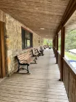 Great lodging for Penn State events and view of Lake Louise at Camp Golden Pond. - 2-Star
