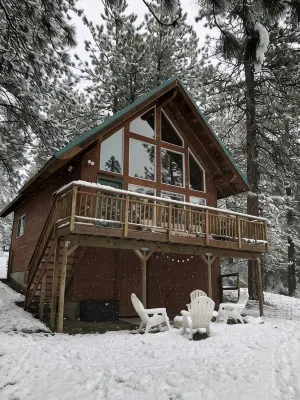 Quiet 1 BR + loft cabin great for weekend getaways & stargazing. Pet Friendly!