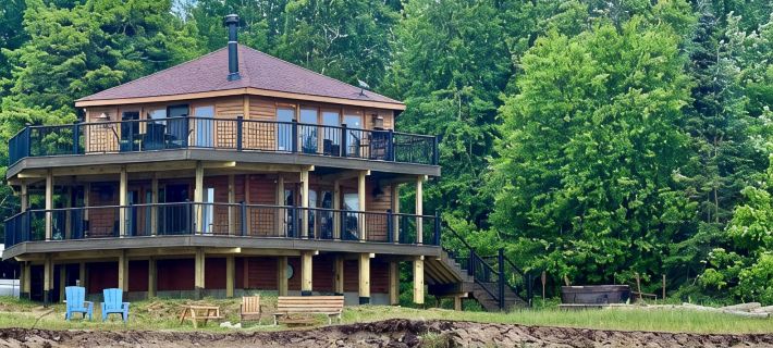 Lake Michigan Cabin + Hot Tub & Spectacular Views • Sleeps 8 Hotels in Schoolcraft County