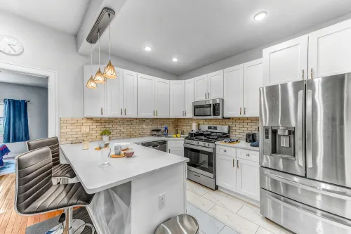 Modern 2BHK - 15 mins bus ride to Time Square, NYC - キッチン