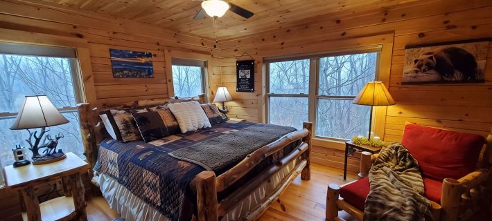 Private Stunning Mtn Views LogCabin Jetted Tub EV Charger Wifi 15 Min-Lake James Hotels in McDowell County
