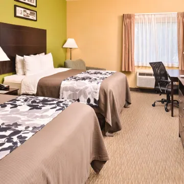 市中心北部附近-舒眠套房飯店 山姆 休斯頓 公園附近的飯店