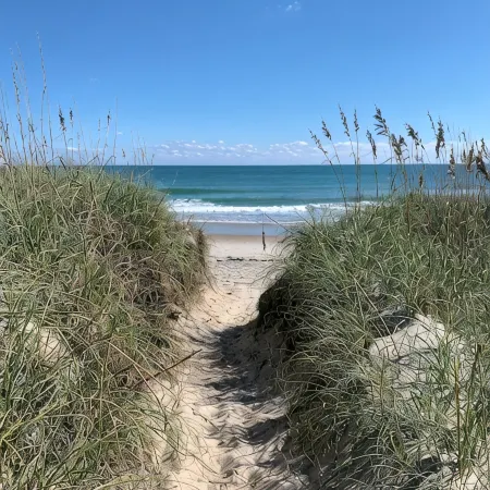 Only Five Steps From The Beach Access!