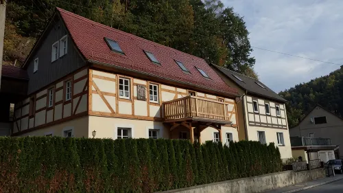 Urgemütliche apartment on the upper floor in Bad Schandau / Nativity - balcony