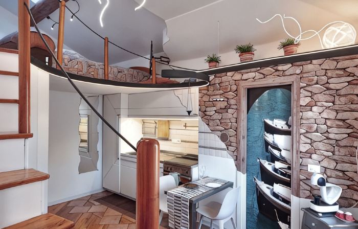 Duplex Studio Apartment with Parking and Bike Storage in Chiavari