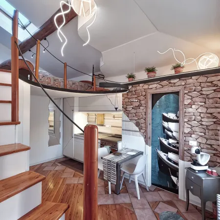 Duplex Studio Apartment with Parking and Bike Storage in Chiavari