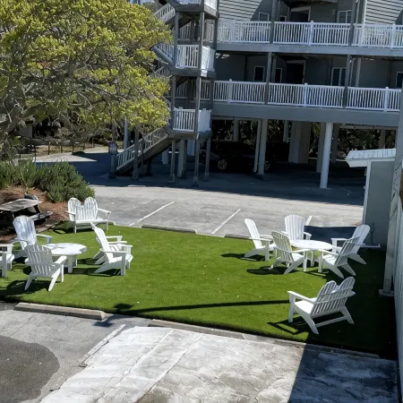 Spectacular partial ocean view 2BR 2BA large top floor condo-beachfront complex!