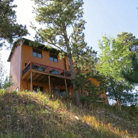 Enjoy The Views From This Lead Home Close To ATV/snowmobile trails and skiing