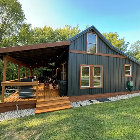 Cabin in Hocking Hills with Hot Tub, Fire Pit and Covered Back Deck. Отели в г. Хокинг