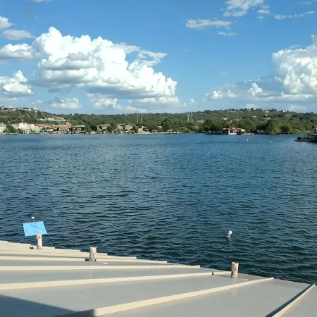Lake LBJ as the backyard with Boat dock