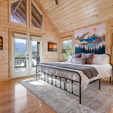 Spectacular view, hot tub, 2 fire pits, game room, dog-friendly!