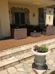 Beautiful house surrounded by an idyllic garden with salt water pool.