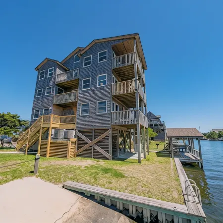 Spacious, newly remodeled, canal front home located in Avon, NC.