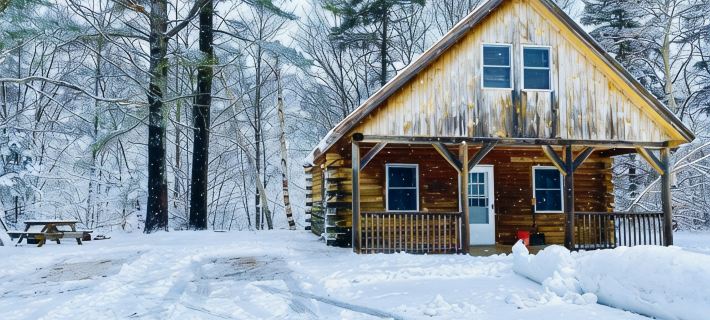 The Bear Lodge Cabin - A rustic retreat on the Ammonoosuc River Hotels in Coos County