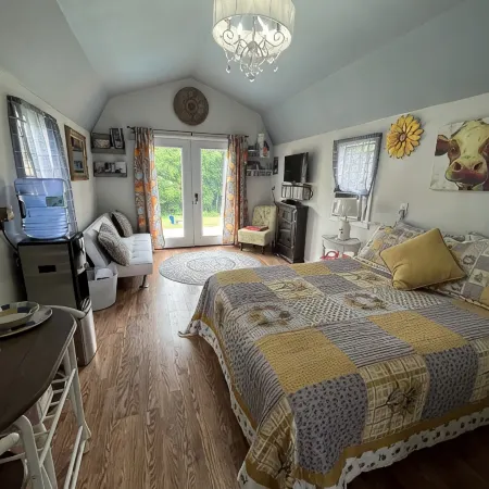 Star glazing Tiny house off grid peaceful Stone Mountain State Park and Fire pit Hotels in Traphill