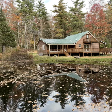 Roudy’s Retreat: Secluded Mountain Cabin with Hot Tub and Private Pond