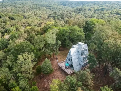 Modern A-FRAME cabin in the Ozark Mountains with amazing views! - Chalets